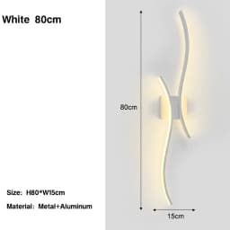 Indoor LED Wall Lamps for Bedside Bedroom Aluminum Nordic LED Wall Lights Wall Sconce Lighting Fixtures for Foyer Kitchen