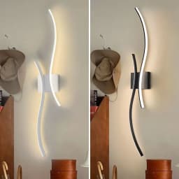 Indoor LED Wall Lamps for Bedside Bedroom Aluminum Nordic LED Wall Lights Wall Sconce Lighting Fixtures for Foyer Kitchen
