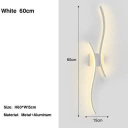Indoor LED Wall Lamps for Bedside Bedroom Aluminum Nordic LED Wall Lights Wall Sconce Lighting Fixtures for Foyer Kitchen