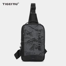 Tigernu Men's Chest Bag 9.7inch Tablet Street Style Shoulder Bag Casual Sling Bags Travel Bag Crossbody Bags Pack for Teenager