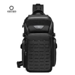 OZUKO Flex Bag Men Outdoor Sports Tactical Crossbody Sling Bags Male Waterproof Travel Multifunctional Shoulder Messenger Bag