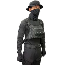 Outdoor tactical chest bag, multi-functional vest, multi-pocket sport cycling backpack, water bag, running vest Saco peito homem