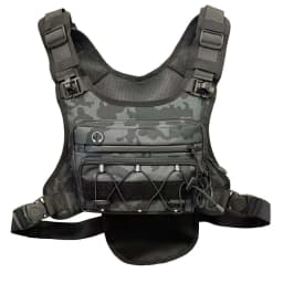Outdoor tactical chest bag, multi-functional vest, multi-pocket sport cycling backpack, water bag, running vest Saco peito homem