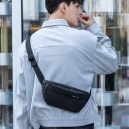 Mark Ryden Men's Chest Bag Business Leisure Multifunctional Sports Cycling Crossbody Bag Single Shoulder Bag Motorcycle Fishing