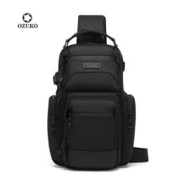 OZUKO Chest Bag, Stylish Multi-functional Crossbody Bag, Lightweight Waterproof Travel Crossbody Bag for Men
