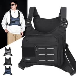 Tactical Functional Men Vest Bag Waist Packs High Quality Waterproof Men Pack Bag Backpack Fashion Trends Men Sling Bag Shoulder