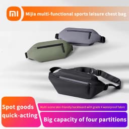 Xiaomi Mijia Chest Bag Multifunctional Leisure Portable Shoulder Bag Diagonal Bag Practical Multi-Zone Sports Purse