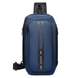 OZUKO Sling Bag Crossbody Bag Chest Bag Anti Theft Male Sling Messenger Bags Waterproof Male Outdoor Chest Pack Man USB Charge