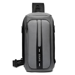 OZUKO Sling Bag Crossbody Bag Chest Bag Anti Theft Male Sling Messenger Bags Waterproof Male Outdoor Chest Pack Man USB Charge