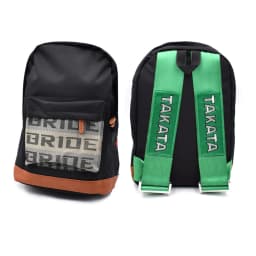 JDM Style Takata Backpack Racing Safety Belt Modified Dual Shoulder Travel Bag Street Trend Soft Polyester Casual Crossbody