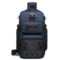 Ozuko Men's Chest Bag Belly Bags Outdoor Tactical One Shoulder Crossbody Bag High Capacity Waterproof Sports Bag For Man