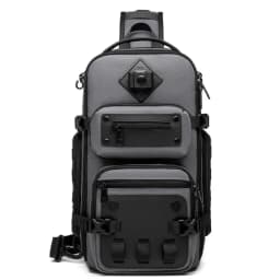 Ozuko Men's Chest Bag Belly Bags Outdoor Tactical One Shoulder Crossbody Bag High Capacity Waterproof Sports Bag For Man