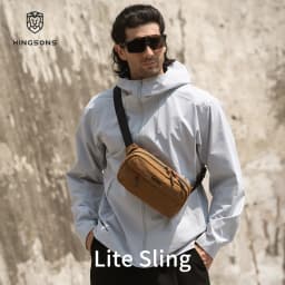Kingsons Urban Ride Lite Sling Men Women Chest Bag Small Crossbody Bag 420D Nylon Waterproof Minimalist Travel Light 2025 New