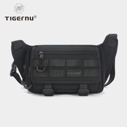 Tigernu Men's Crossbody Bag Large Capacity Waist Bag Male Sling Bag Hunting Outdoor Chest Bag Hiking Messenger Bag