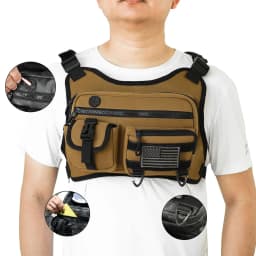 Front Sports Chest Bag With Adjustable Straps Vest bag Shoulder Backpack Large Capacity Outdoor Cycling Climbing bags Women Men