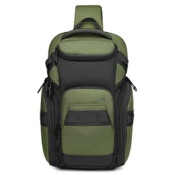 OZUKO Business Commuter Men's Chest Bag Fashion Multi-functional Shoulder Bag Lightweight Travel Waterproof Crossbody Bag