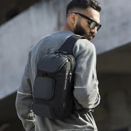 Bange Fashion Men's Luxurious Chest Bag Comfortable and Breathable Male Messenger Bag Crossbody Shoulder Bags