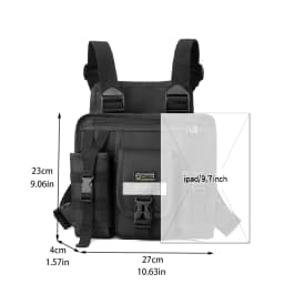 CCRXRQ Hip-hop Streetwear Men Chest Bags 2026 New Fashion Unisex Tactical Vest Backpacks Multi-function Sport Travel Chest Pack