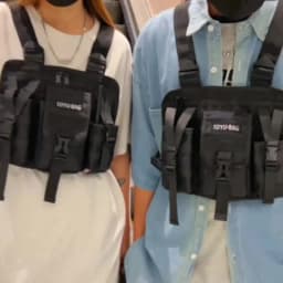 CCRXRQ Hip-hop Streetwear Men Chest Bags 2026 New Fashion Unisex Tactical Vest Backpacks Multi-function Sport Travel Chest Pack