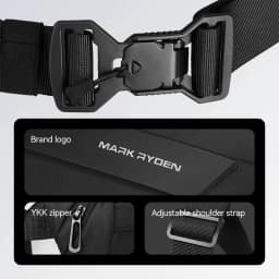 Men's Chest Bag Business Leisure Multifunctional Sports Cycling Crossbody Bag Waist Single Shoulder Bag Motorcycle Fishing