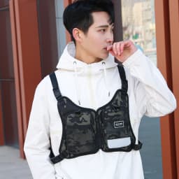 Fashion Trends Men's Tactical Chest Pack Vest Bag High Quality Men's Backpack Shoulder Bag Stylish Elegant Invisible Men Bag Sac