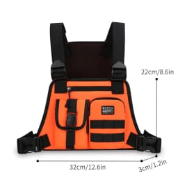 Men's Tactical Waist Pack Vest Bag Light Nylon Fabric Men's Backpack Shoulder Bag Fashion Casual Design Men Bag Chest Pack Bolsa