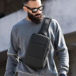 Fashion Men Travel Waterproof Leisure Business Chest Sports Packs Messenger Shoulder Sling Running Bag Men's Boys