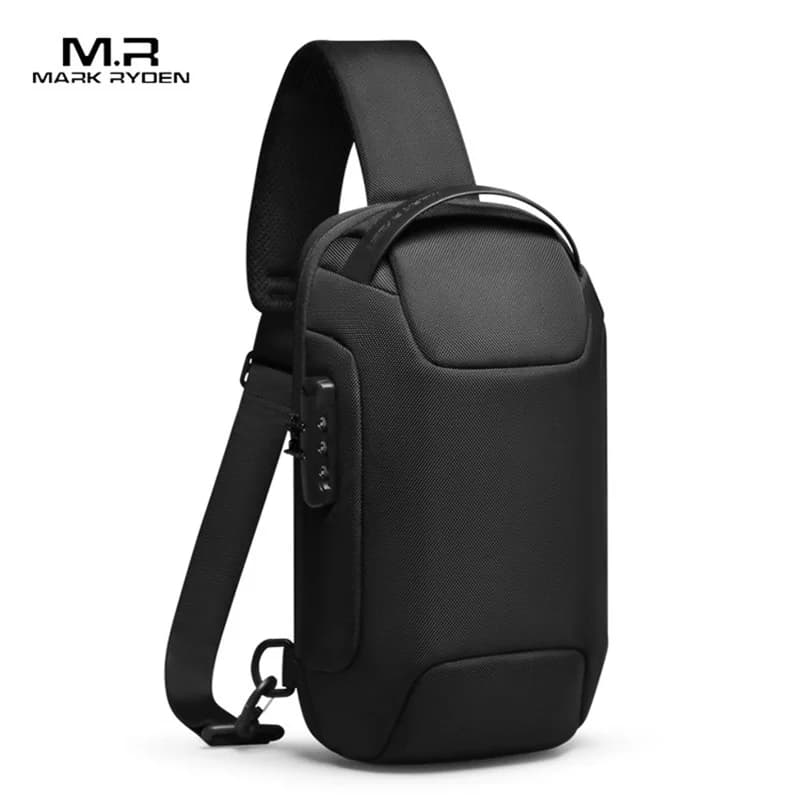 Mark Ryden Chest Bag Anti-thief Men Crossbody Bag Waterproof Shoulder Bags USB Charging Short Trip For Male Travel Pack