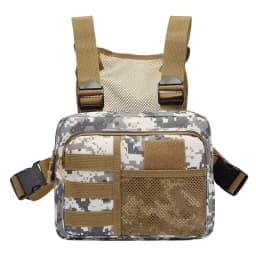 Tactics Vest Bag Streetwear Chest Bag Fashion Portable Oxford Outdoor Multi-pockets Bags Waterproof for Running Travel sling bag