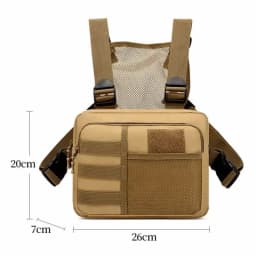Tactics Vest Bag Streetwear Chest Bag Fashion Portable Oxford Outdoor Multi-pockets Bags Waterproof for Running Travel sling bag