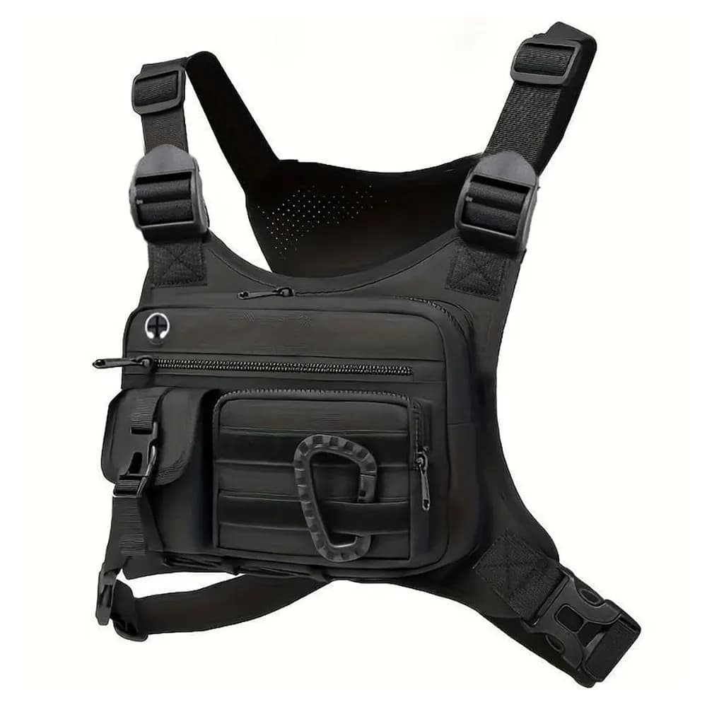 Outdoor Tactical Chest Bag Men's Vest EDCAnti-Theft Chest Pack for Cycling Bags Running Front Chest Bag Sports Vest Bag
