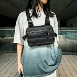 Hip-hop Streetwear Chest Rig Bag Unisex Chest Bag Sport Storage Vest Backpacks Multi-functional Waist Bag With Triangular Buckle