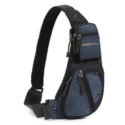 Casual Oxford Cloth Crossbody Bag Men's Fashion Single Shoulder Bag Street Style Leisure Chest Bag for Men with Zipper