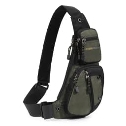 Casual Oxford Cloth Crossbody Bag Men's Fashion Single Shoulder Bag Street Style Leisure Chest Bag for Men with Zipper