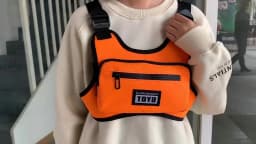Fashion Men's Oxford Chest Packs 2026 New High Quality Nylon Unisex Chest Rig Bags Hip Hop Multi-pocket Tactical Vest Backpack