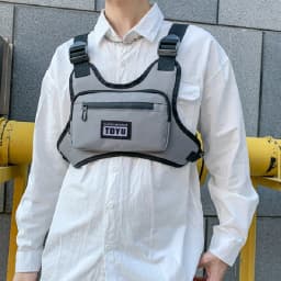 Fashion Men's Oxford Chest Packs 2026 New High Quality Nylon Unisex Chest Rig Bags Hip Hop Multi-pocket Tactical Vest Backpack
