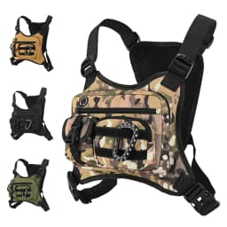 Outdoor Chest Bag for Travel Cycling Running Sports Chest Pack Multi-Pocket Tactical Chest Bag for Outdoor Activities