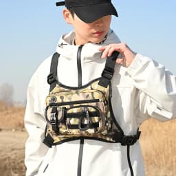 Outdoor Chest Bag for Travel Cycling Running Sports Chest Pack Multi-Pocket Tactical Chest Bag for Outdoor Activities