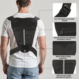 Outdoor Chest Bag for Travel Cycling Running Sports Chest Pack Multi-Pocket Tactical Chest Bag for Outdoor Activities