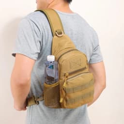 Water bottle chest bag outdoor sports cycling hiking chest bag multi-function outdoor leisure bag messenger bag
