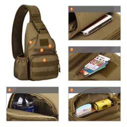 Water bottle chest bag outdoor sports cycling hiking chest bag multi-function outdoor leisure bag messenger bag
