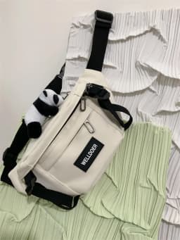 Casual Unisex Large Capacity Crossbody Chest Bag Student Leisure Korean Style Versatile Day System Men's Fashion Bag