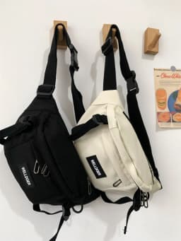 Casual Unisex Large Capacity Crossbody Chest Bag Student Leisure Korean Style Versatile Day System Men's Fashion Bag