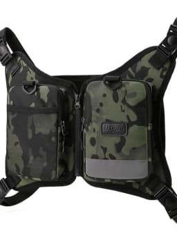New Outdoor Sports Cycling Backpack Oxford Cloth Camouflage Night Running Bag Street Trend Chest Bag for Men And Women