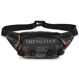 Summer Large Capacity Waterproof Nylon Sports Crossbody Bag for Men Outdoor Casual Mobile Phone Bag Fashionable Leisure Waist...