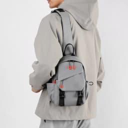Casual Men's Crossbody Bag 2025 New Style Nylon Material Sport Riding Bag Multifunctional Trendy Backpack Yeelar Pure Color
