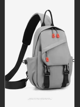 Casual Men's Crossbody Bag 2025 New Style Nylon Material Sport Riding Bag Multifunctional Trendy Backpack Yeelar Pure Color