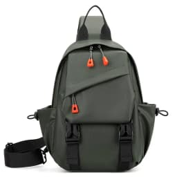 Casual Men's Crossbody Bag 2025 New Style Nylon Material Sport Riding Bag Multifunctional Trendy Backpack Yeelar Pure Color