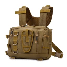 Outdoor Tactical Vest Backpack Waterproof Wear-Resistant Hiking Mountain Climbing Multi-Functional Detachable Chest Bag