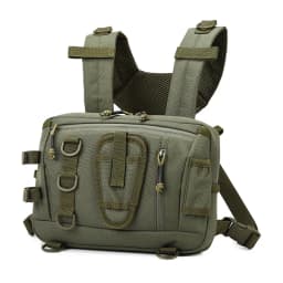 Outdoor Tactical Vest Backpack Waterproof Wear-Resistant Hiking Mountain Climbing Multi-Functional Detachable Chest Bag
